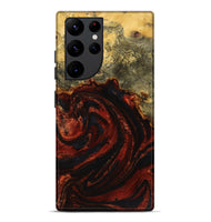 Galaxy S22 Ultra Wood+Resin Live Edge Phone Case - Shelia (Red, 719819)