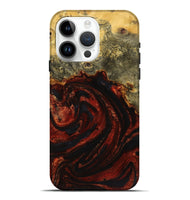 iPhone 15 Pro Max Wood+Resin Live Edge Phone Case - Shelia (Red, 719819)