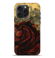 iPhone 16 Pro Max Wood+Resin Live Edge Phone Case - Shelia (Red, 719819)