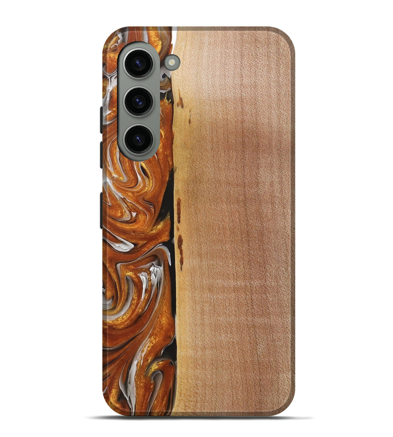 Galaxy S23 Plus Wood+Resin Live Edge Phone Case - Malcolm (Red, 719824)