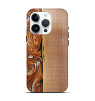 iPhone 15 Pro Wood+Resin Live Edge Phone Case - Malcolm (Red, 719824)