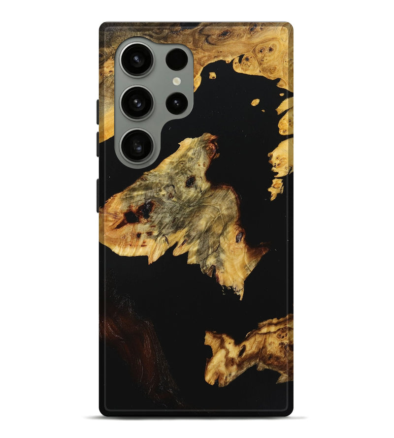 Galaxy S24 Ultra Wood+Resin Live Edge Phone Case - Orion (Pure Black, 719828)