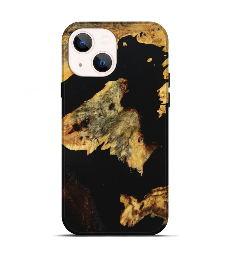 iPhone 13 Wood+Resin Live Edge Phone Case - Orion (Pure Black, 719828)