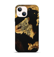 iPhone 14 Wood+Resin Live Edge Phone Case - Orion (Pure Black, 719828)