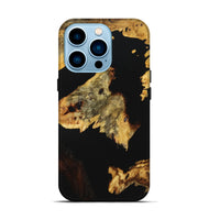 iPhone 14 Pro Wood+Resin Live Edge Phone Case - Orion (Pure Black, 719828)