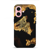 iPhone 16 Wood+Resin Live Edge Phone Case - Orion (Pure Black, 719828)