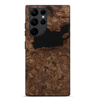 Galaxy S22 Ultra Wood+Resin Live Edge Phone Case - Diane (Pure Black, 719830)