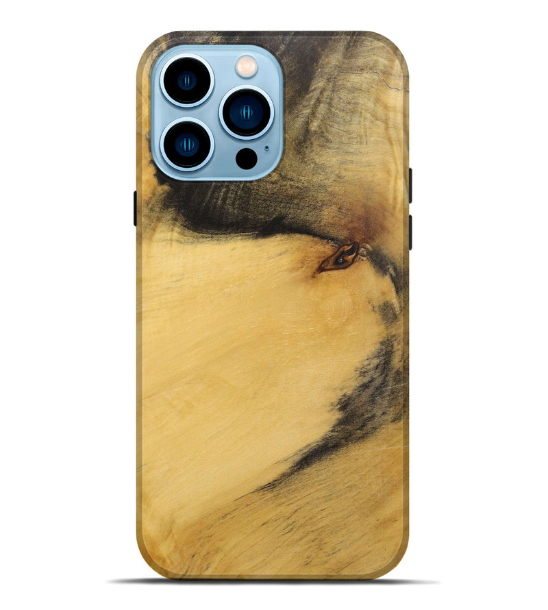 iPhone 14 Pro Max Wood+Resin Live Edge Phone Case - Daniella (Wood Burl, 719832)