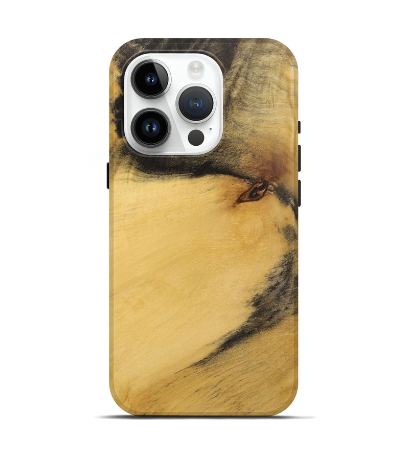 iPhone 15 Pro Wood+Resin Live Edge Phone Case - Daniella (Wood Burl, 719832)