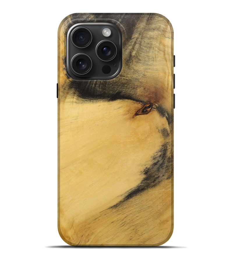 iPhone 16 Pro Max Wood+Resin Live Edge Phone Case - Daniella (Wood Burl, 719832)