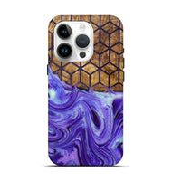 iPhone 15 Pro Wood+Resin Live Edge Phone Case - Ezra (Pattern, 719853)