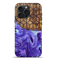 iPhone 16 Pro Max Wood+Resin Live Edge Phone Case - Ezra (Pattern, 719853)