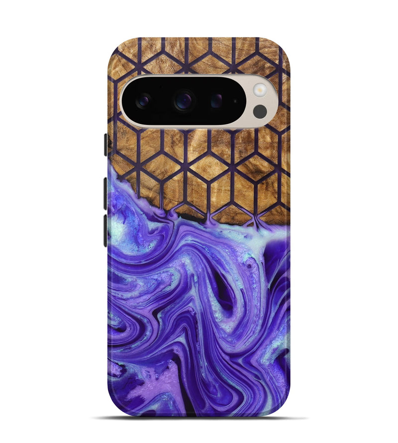 Pixel 9 Wood+Resin Live Edge Phone Case - Ezra (Pattern, 719853)