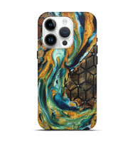 iPhone 15 Pro Wood+Resin Live Edge Phone Case - Beatrice (Pattern, 719854)