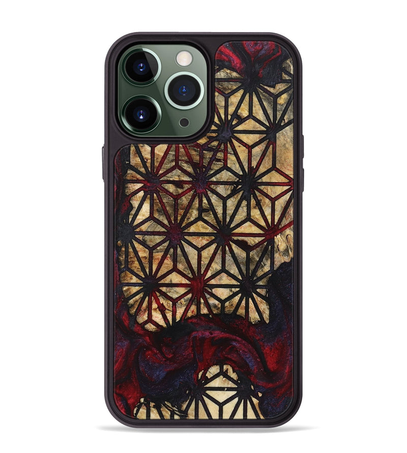 iPhone 13 Pro Max Wood+Resin Phone Case - Maude (Pattern, 719923)