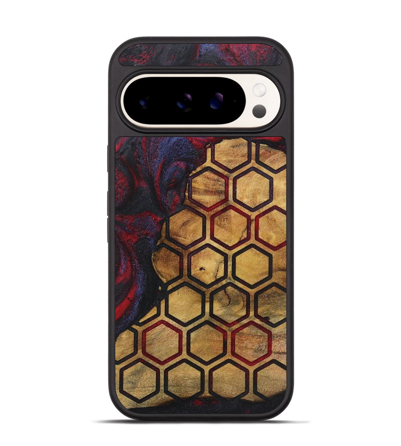 Pixel 9 Wood+Resin Phone Case - Kenny (Pattern, 719930)