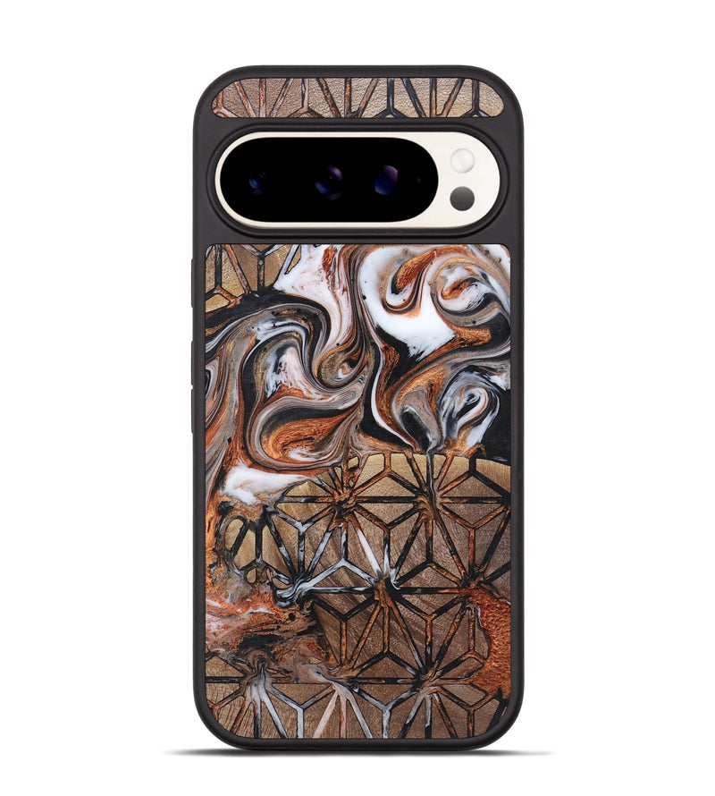 Pixel 9 Pro Wood+Resin Phone Case - Myrna (Pattern, 719933)