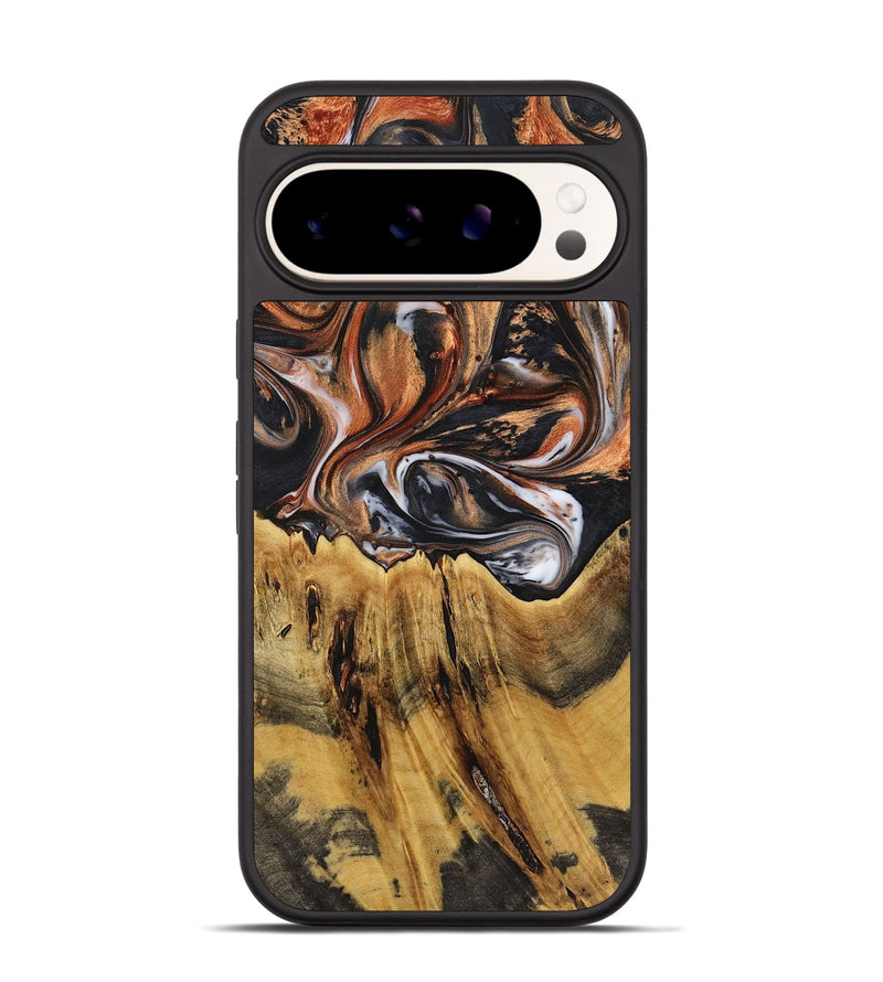 Pixel 9 Pro Wood+Resin Phone Case - Franklin (Black & White, 719969)