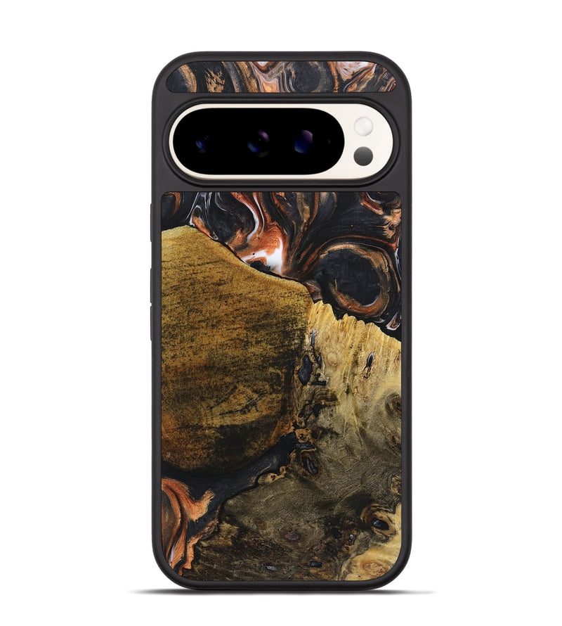 Pixel 9 Pro Wood+Resin Phone Case - Jeremy (Black & White, 719980)