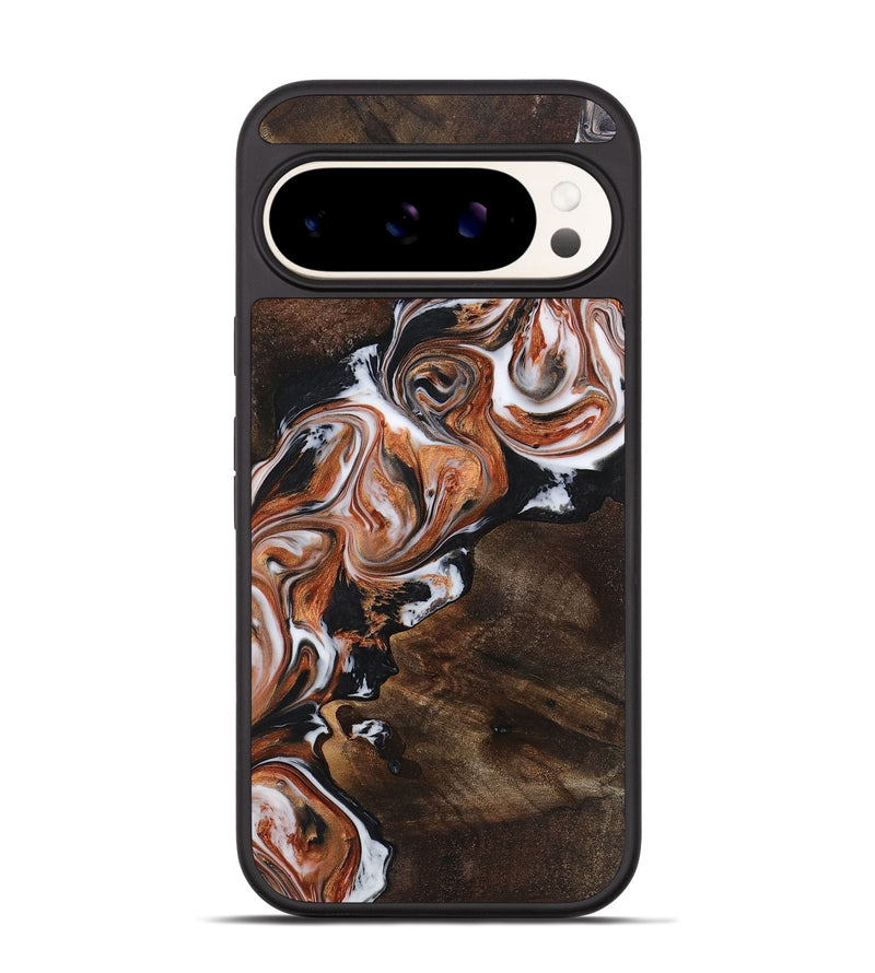 Pixel 9 Pro Wood+Resin Phone Case - Hanna (Black & White, 719981)