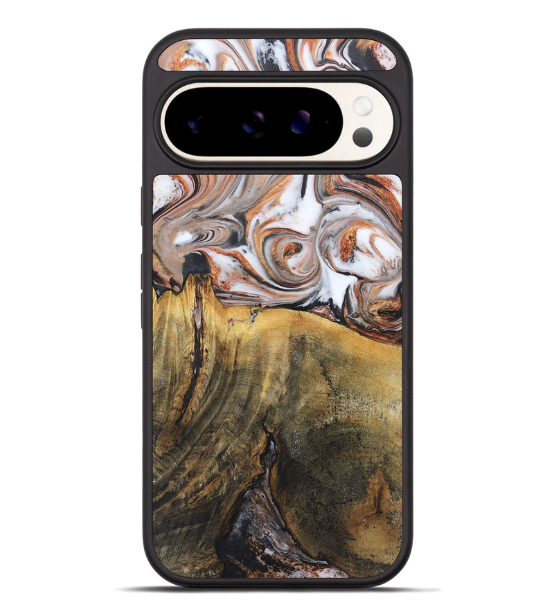 Pixel 9 Pro XL Wood+Resin Phone Case - Sheena (Black & White, 719985)