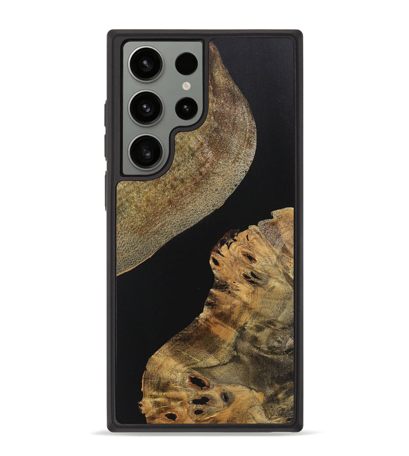 Galaxy S23 Ultra Wood+Resin Phone Case - Callie (Pure Black, 719988)