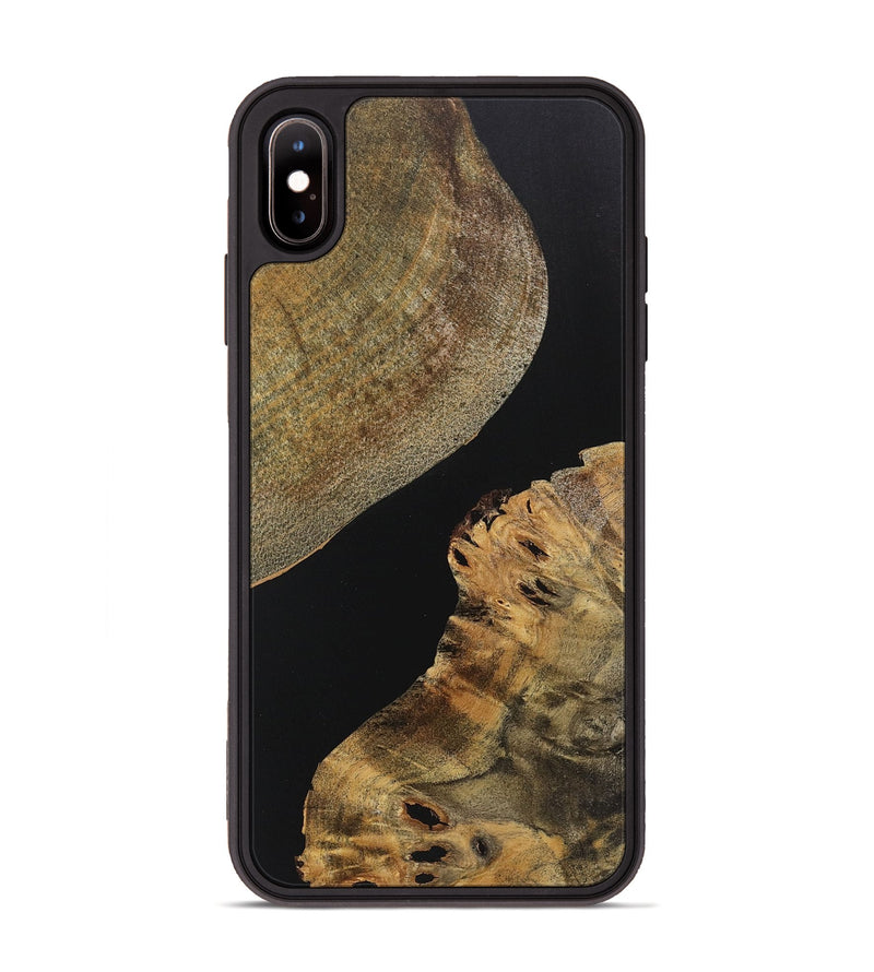 iPhone Xs Max Wood+Resin Phone Case - Callie (Pure Black, 719988)