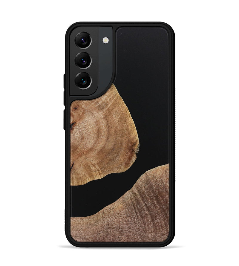 Galaxy S22 Plus Wood+Resin Phone Case - Miles (Pure Black, 719991)