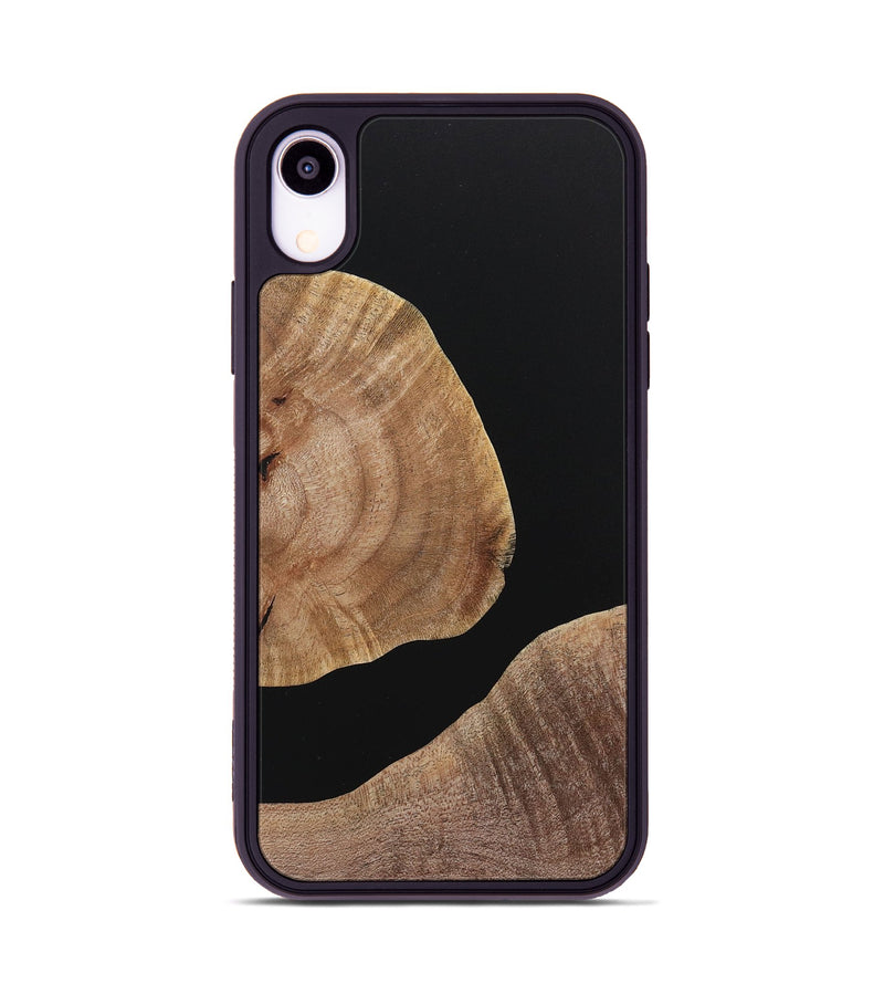 iPhone Xr Wood+Resin Phone Case - Miles (Pure Black, 719991)