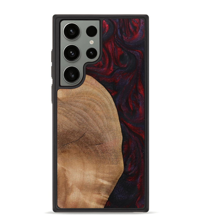 Galaxy S23 Ultra Wood+Resin Phone Case - Ronald (Red, 720011)