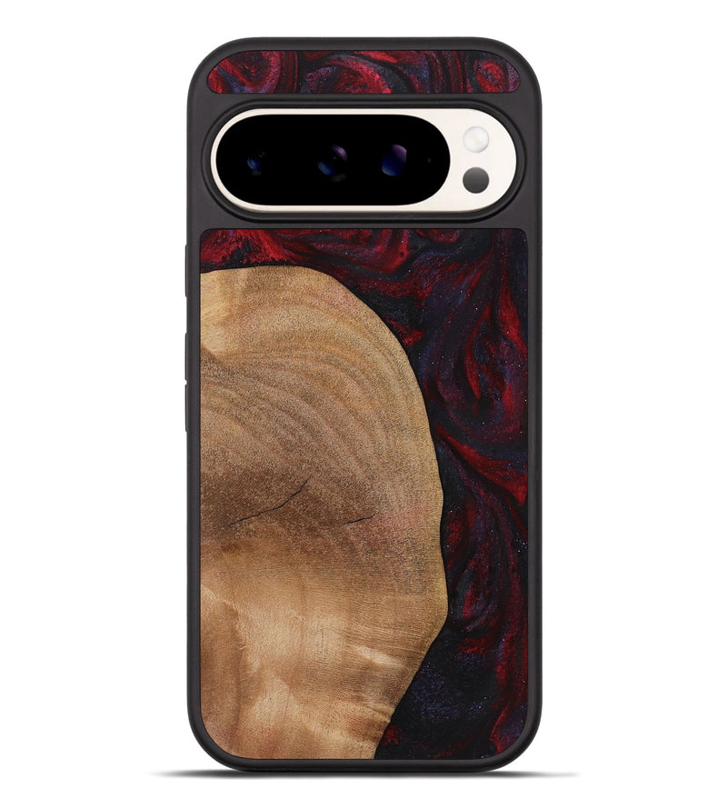 Pixel 9 Pro XL Wood+Resin Phone Case - Ronald (Red, 720011)