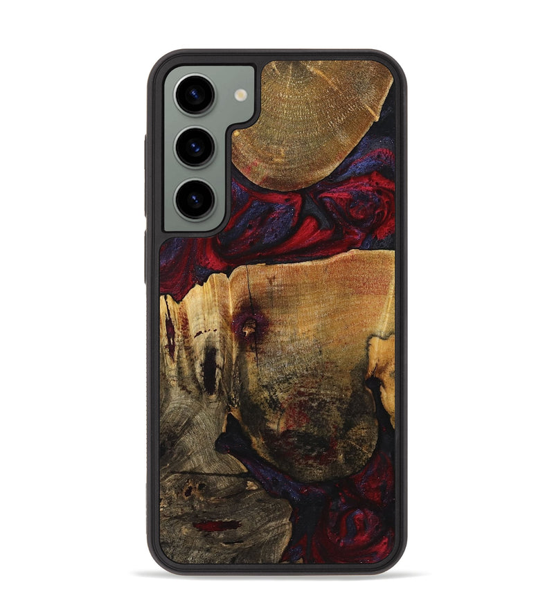 Galaxy S23 Plus Wood+Resin Phone Case - Janiya (Red, 720012)