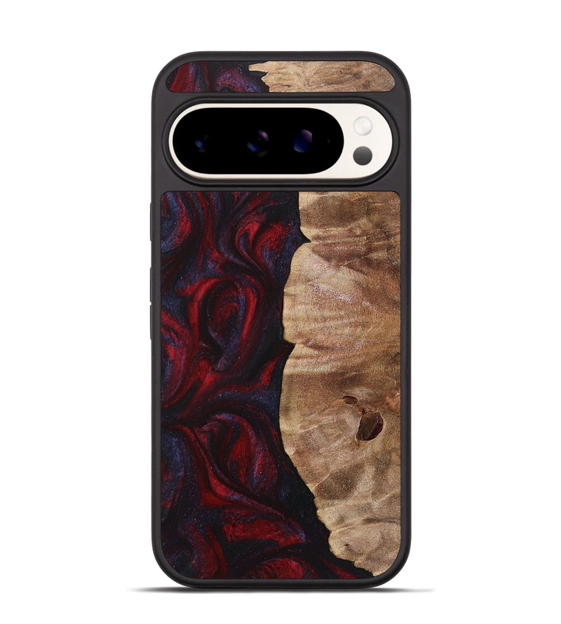 Pixel 9 Pro Wood+Resin Phone Case - Fern (Red, 720016)