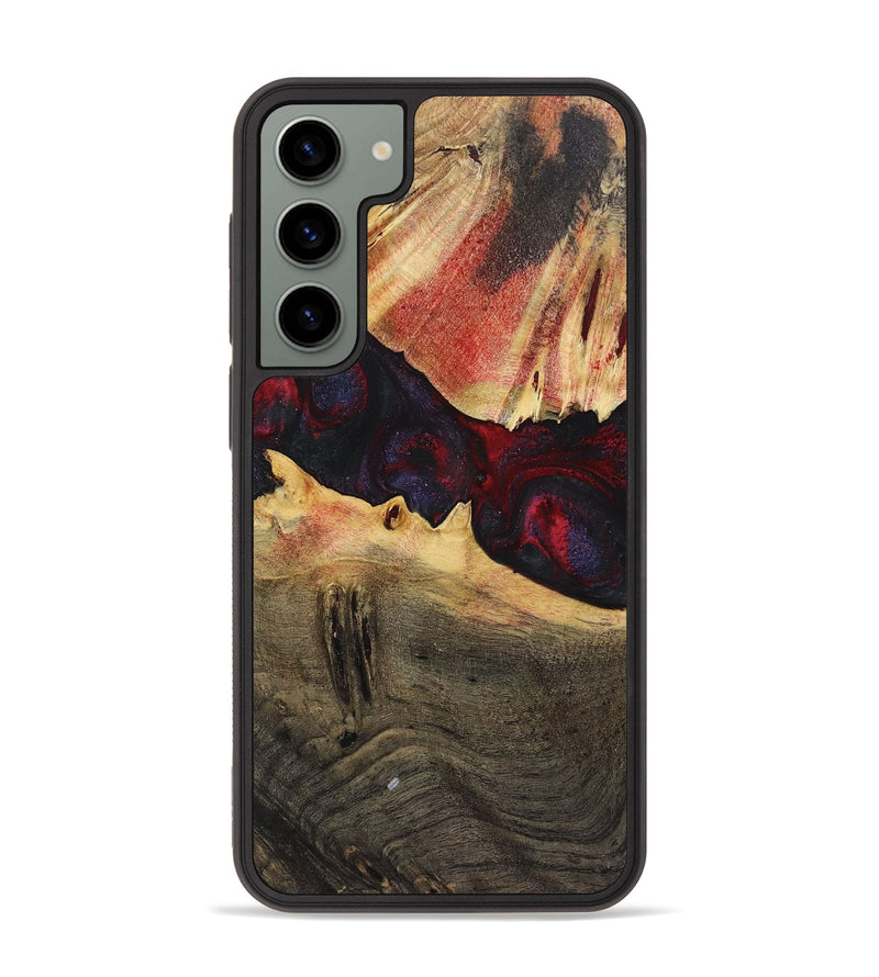 Galaxy S23 Plus Wood+Resin Phone Case - Martin (Red, 720019)