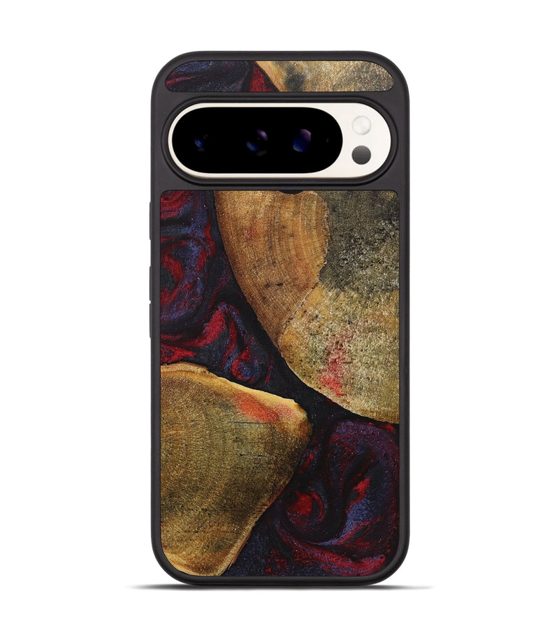 Pixel 9 Pro Wood+Resin Phone Case - Calvin (Red, 720020)