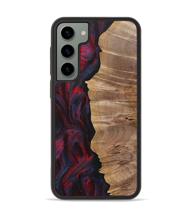 Galaxy S23 Plus Wood+Resin Phone Case - Ronnie (Red, 720021)