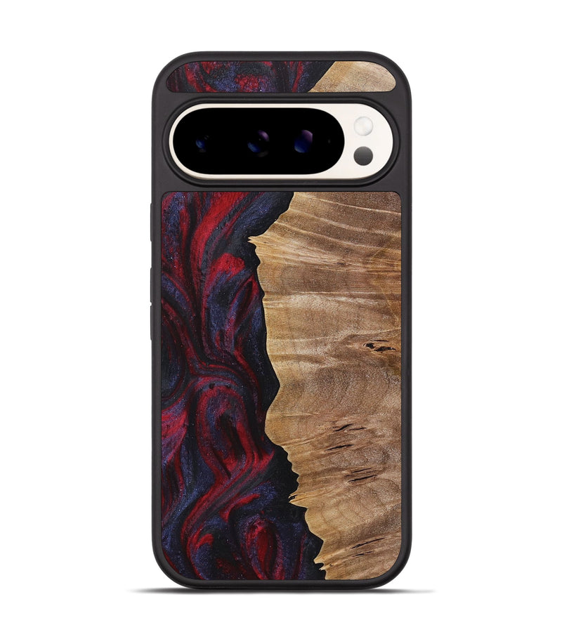 Pixel 9 Pro Wood+Resin Phone Case - Ronnie (Red, 720021)