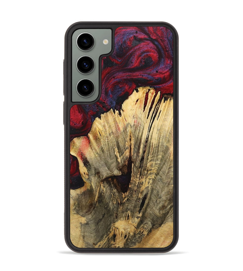 Galaxy S23 Plus Wood+Resin Phone Case - Abby (Red, 720022)