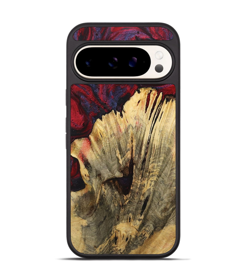 Pixel 9 Pro Wood+Resin Phone Case - Abby (Red, 720022)