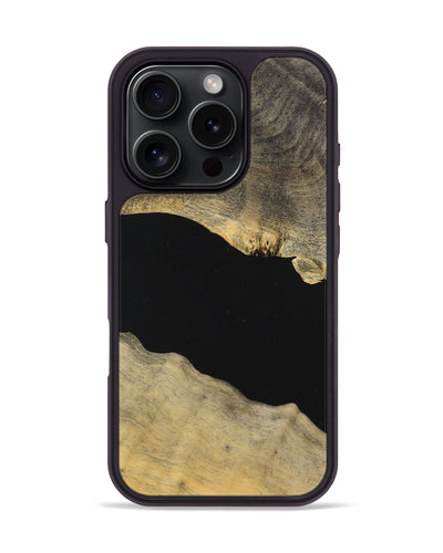 iPhone 16 Pro Wood+Resin Phone Case - Jarrett (Pure Black, 720040)