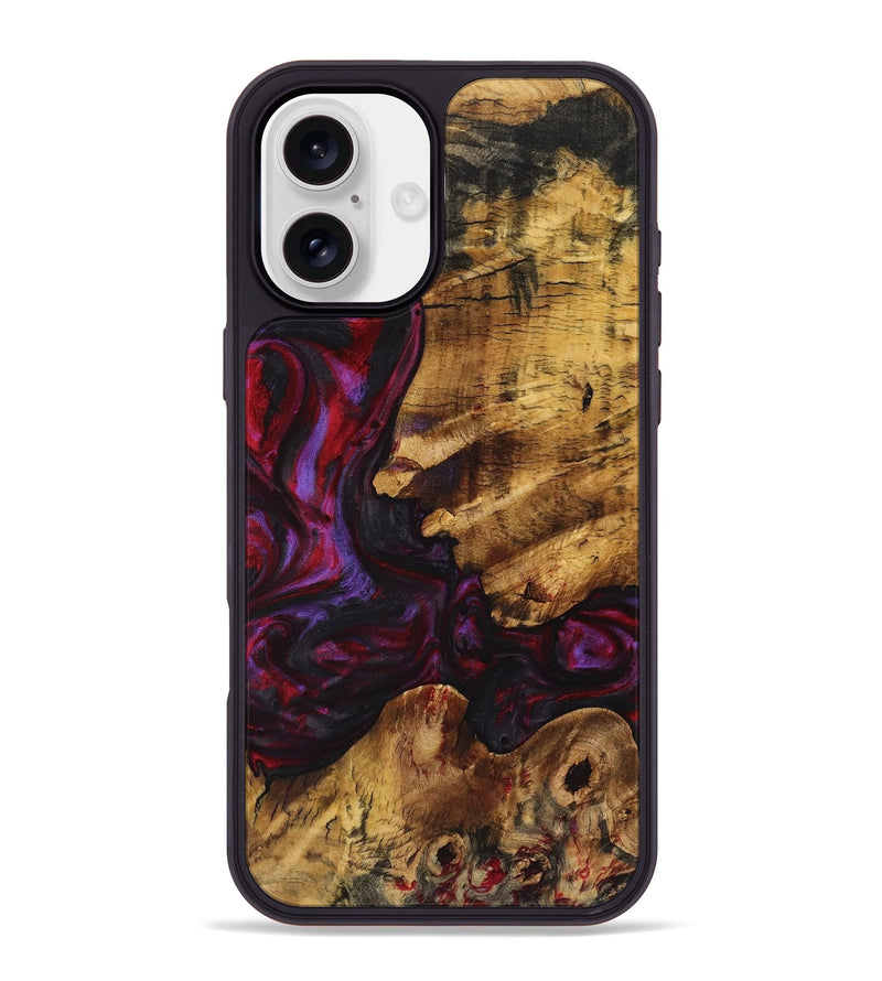 iPhone 16 Plus Wood+Resin Phone Case - Dorothy (Red, 720165)