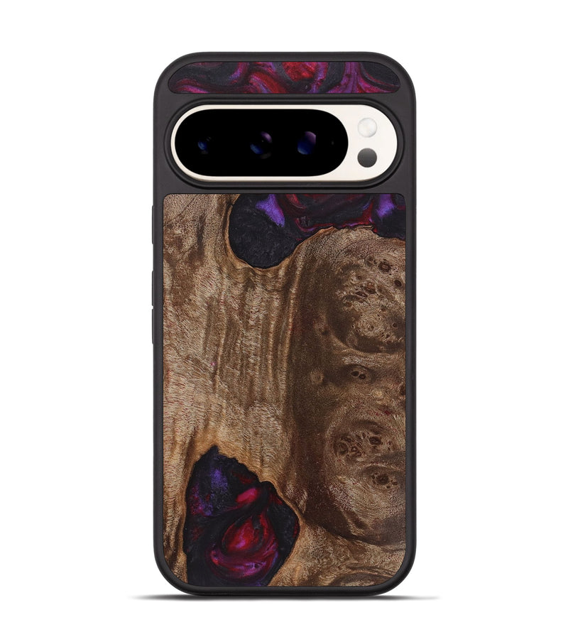 Pixel 9 Wood+Resin Phone Case - Bruce (Red, 720172)