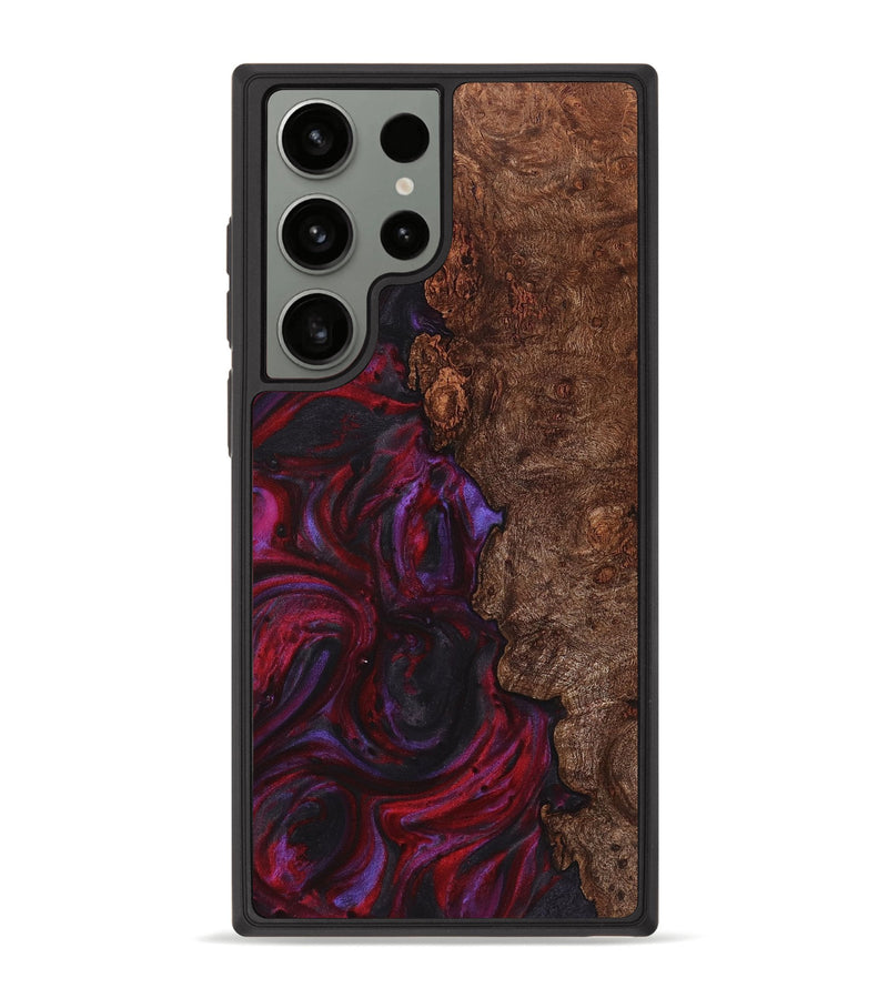 Galaxy S23 Ultra Wood+Resin Phone Case - Kehlani (Red, 720173)