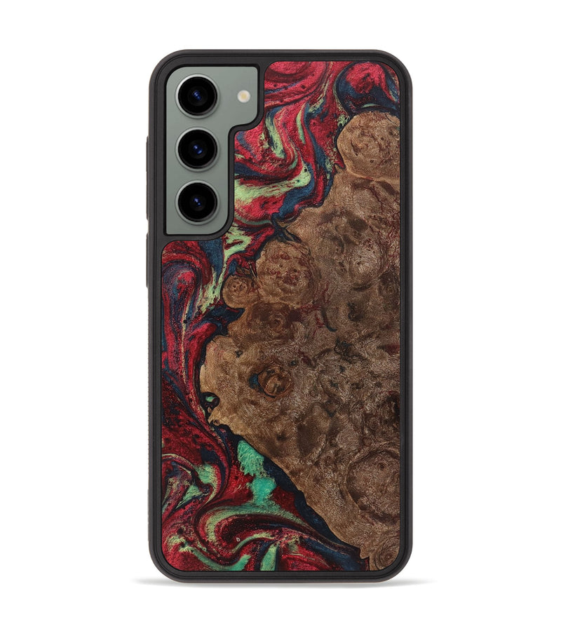 Galaxy S23 Plus Wood+Resin Phone Case - Carroll (Red, 720174)