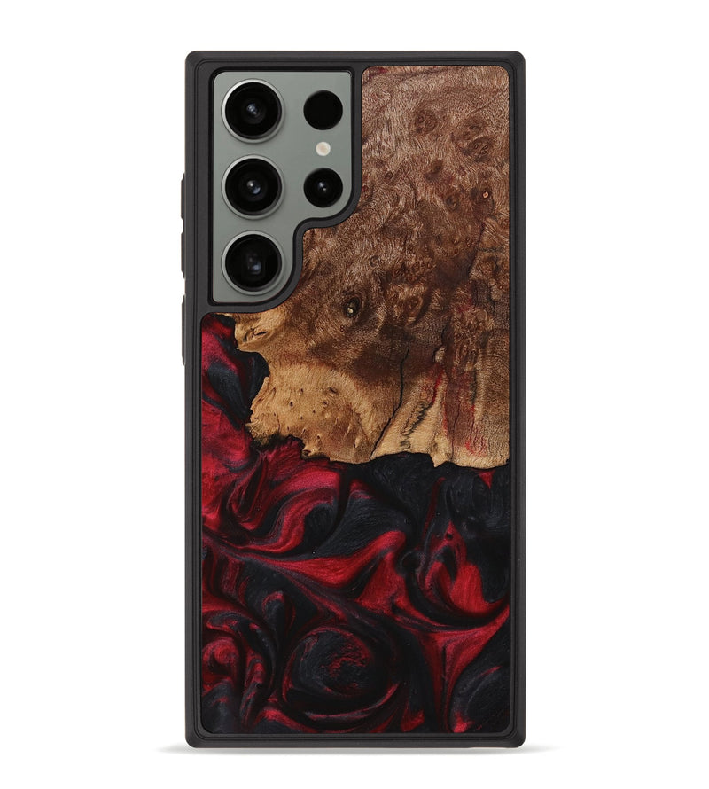 Galaxy S23 Ultra Wood+Resin Phone Case - Ashleigh (Red, 720181)