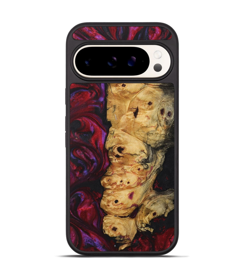 Pixel 9 Pro Wood+Resin Phone Case - Beth (Red, 720185)