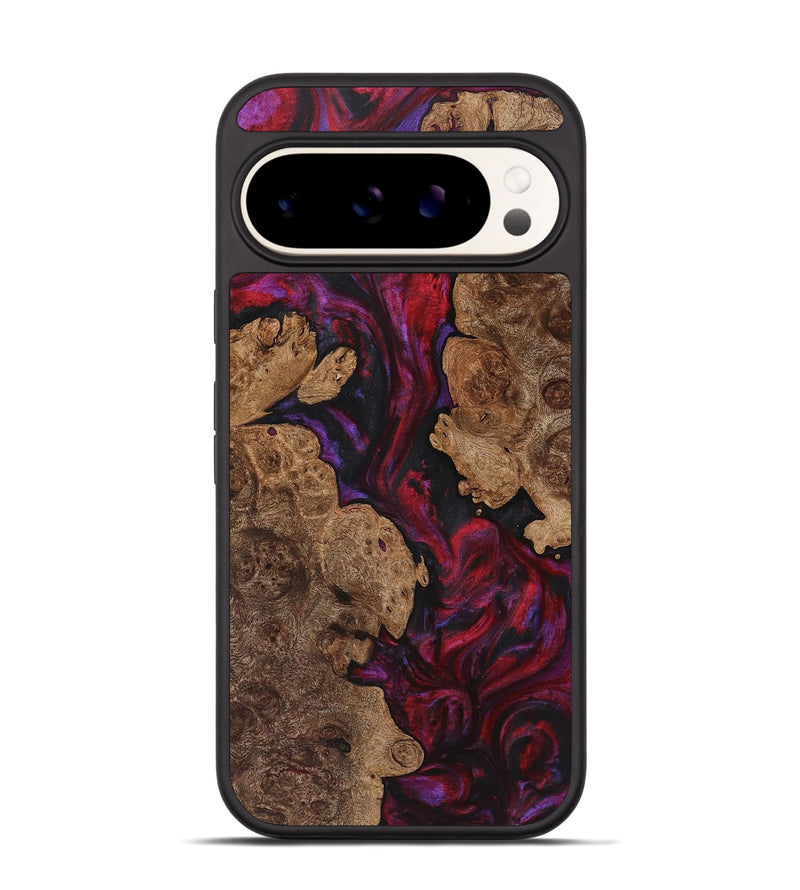 Pixel 9 Pro Wood+Resin Phone Case - Andrew (Red, 720187)