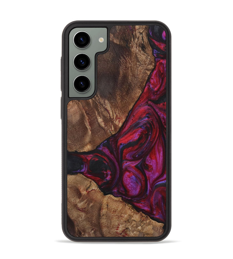 Galaxy S23 Plus Wood+Resin Phone Case - Jamie (Red, 720189)