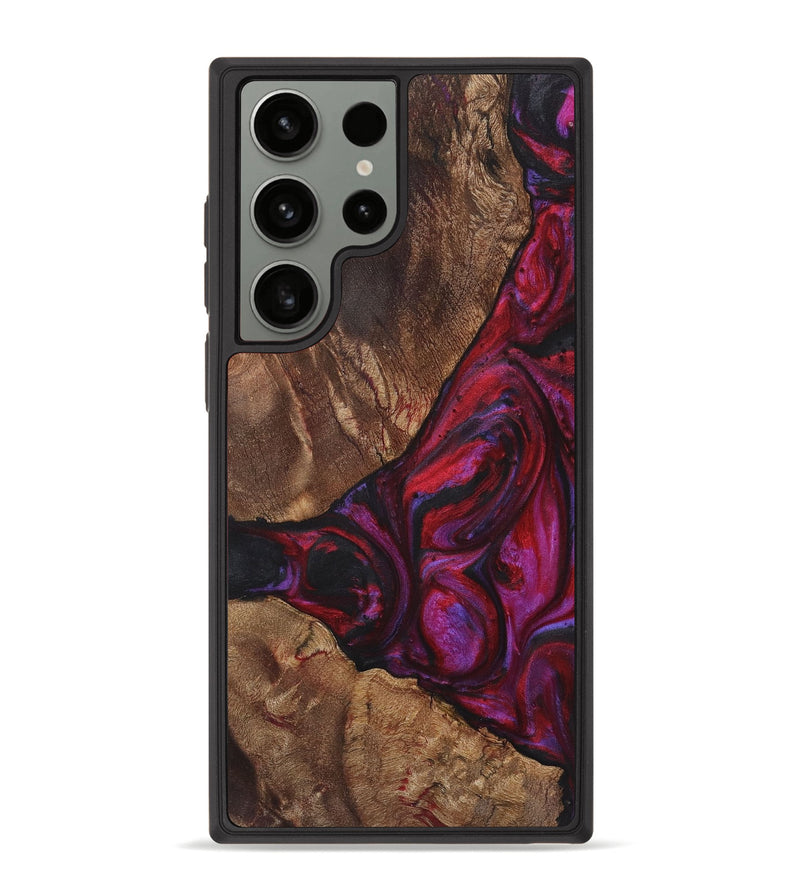 Galaxy S23 Ultra Wood+Resin Phone Case - Jamie (Red, 720189)