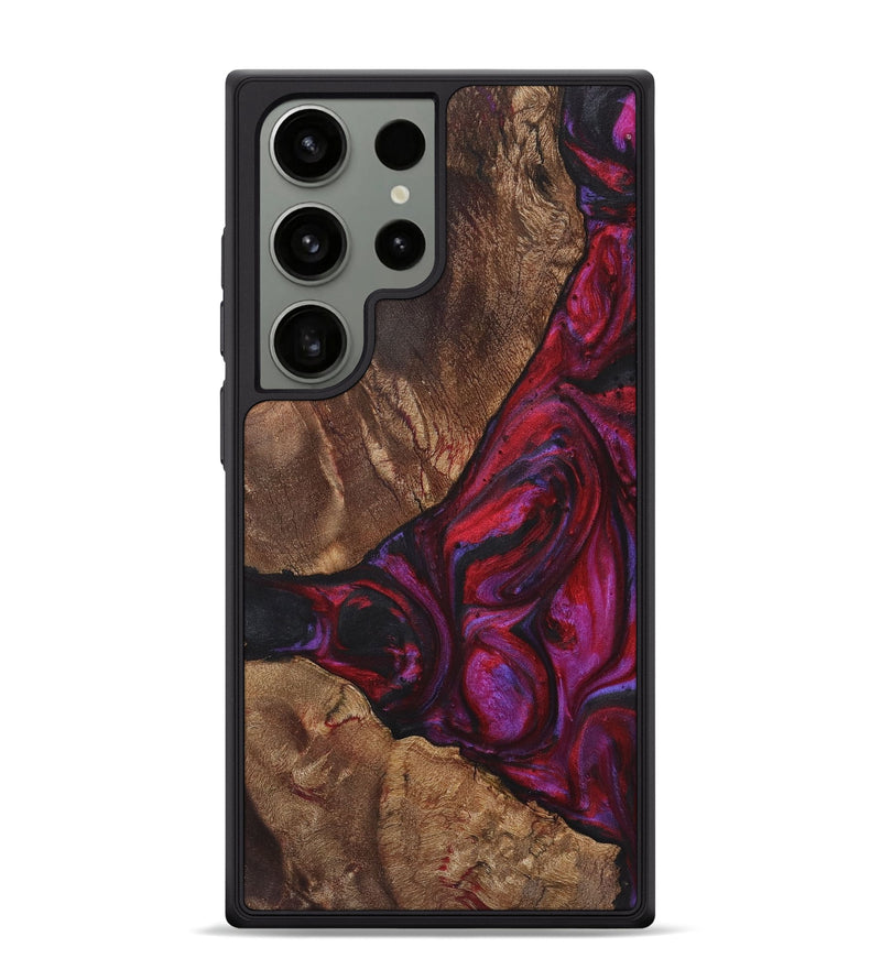 Galaxy S24 Ultra Wood+Resin Phone Case - Jamie (Red, 720189)